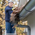 Cleaning roof drains