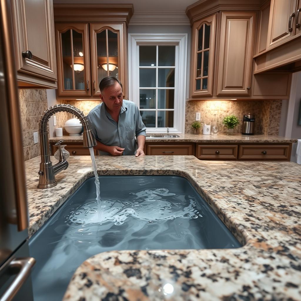 Clogged drain emergency in Alamo Heights kitchen sink overflowing