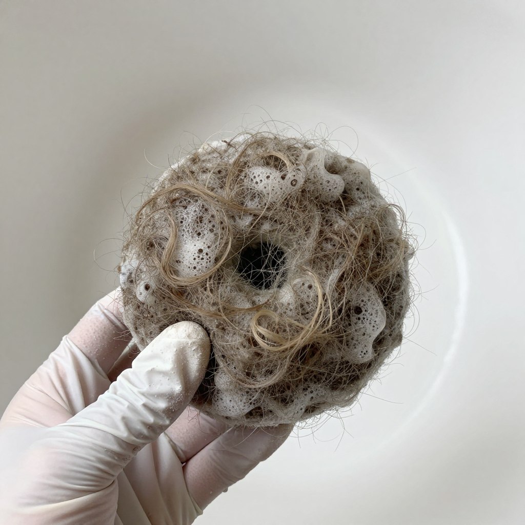 Hair clog removed from bathroom drain in Helotes