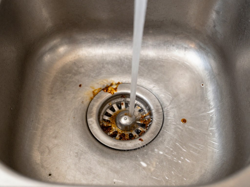 Kitchen sink drain clog from grease buildup in Helotes home