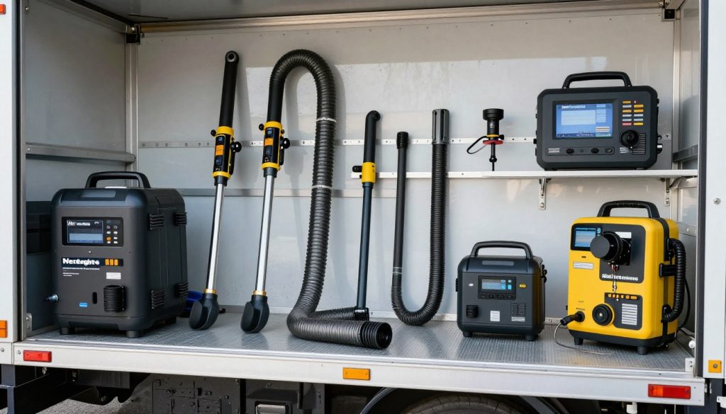 Professional drain cleaning equipment and tools