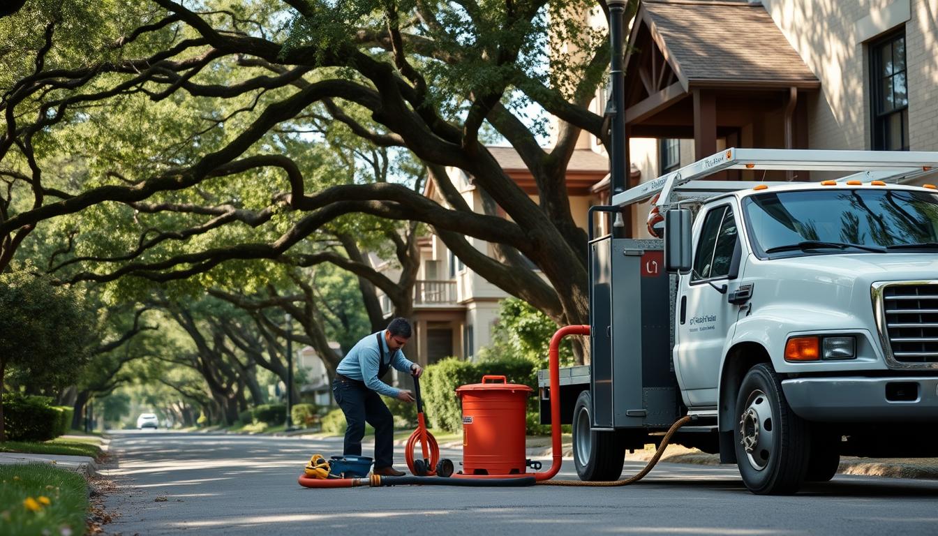 Professional drain cleaning services in Alamo Heights TX historic neighborhood