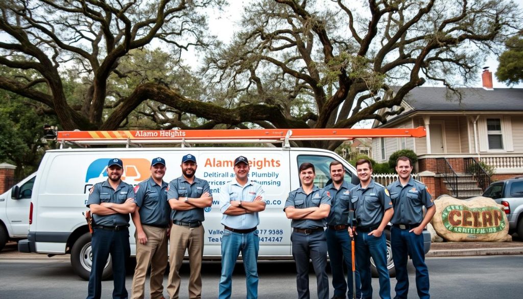 Professional drain cleaning team ready to serve Alamo Heights homeowners