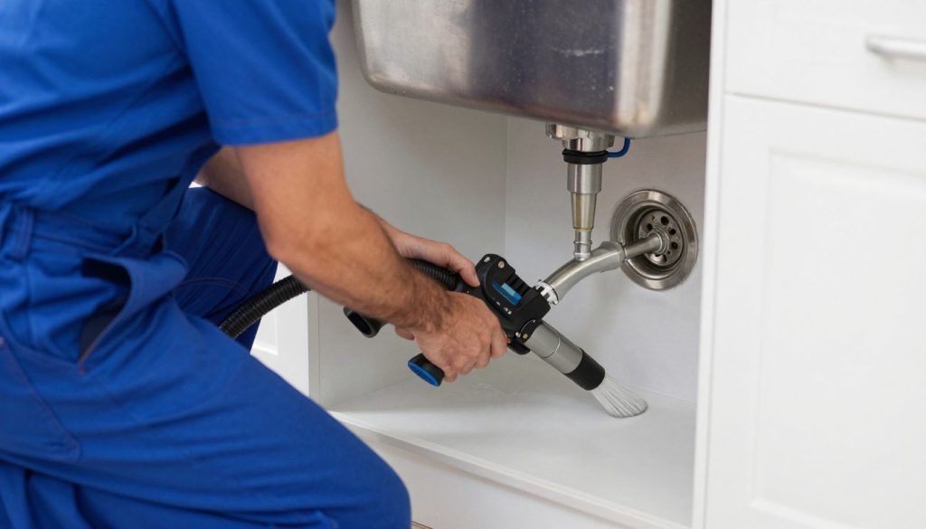 Professional providing comprehensive drain cleaning service in Helotes home
