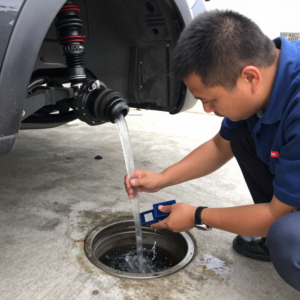 Testing drain flow after same day repair